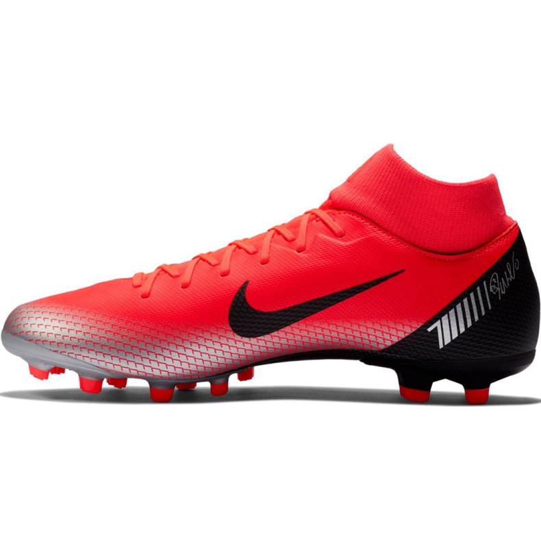 Chuteiras de futebol Nike Mercurial Superfly 6 Academy CR7 Mg M AJ3541 600 preto, laranja vermelho 2