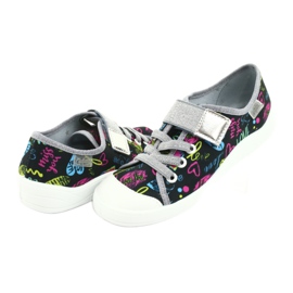 Calçados infantis Befado 251Y137 preto azul rosa cinza amarelo 4