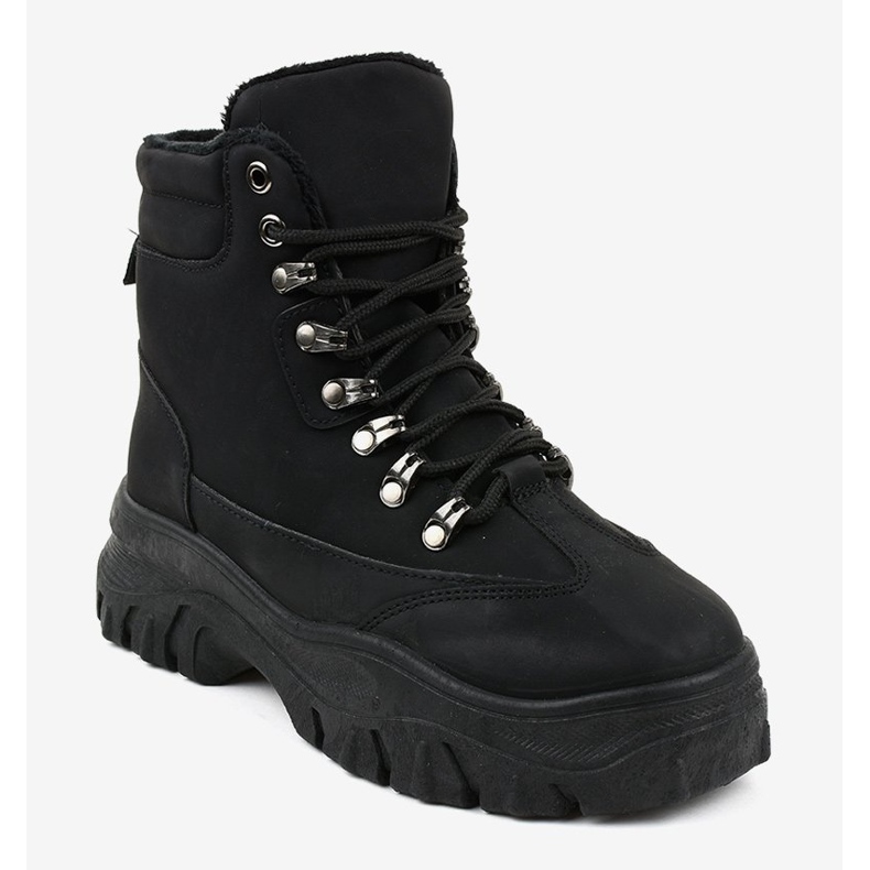 Botas pretas isoladas W-70 preto 1