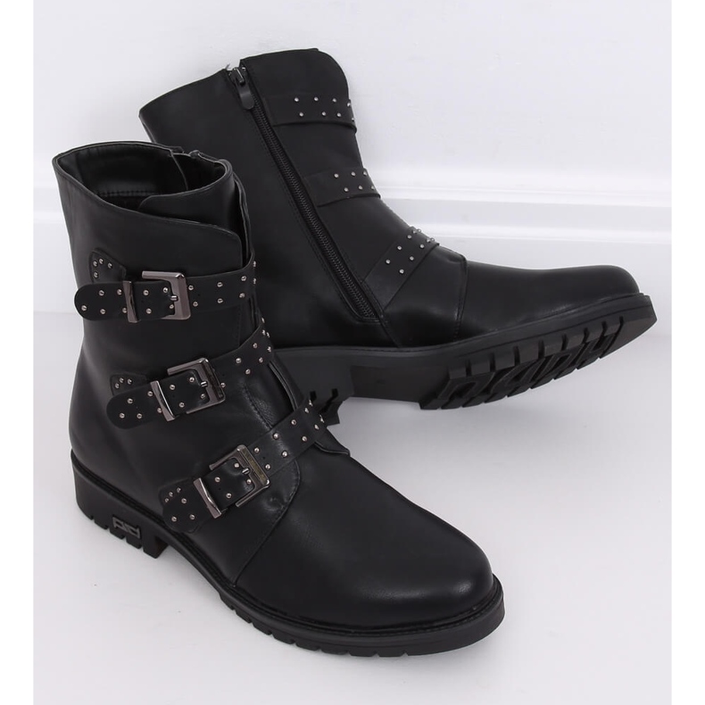 Botas militares pretas com isolamento preto 1952-30 Preto 1