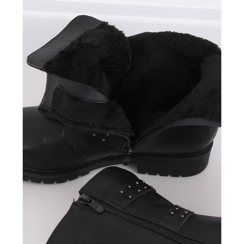 Botas militares pretas com isolamento preto 1952-30 Preto 2