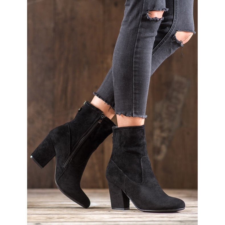 SHELOVET Botas de cano altas pretas preto 2