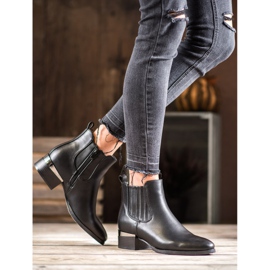 Super Mode Botas Com Salto Decorativo preto 2