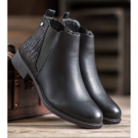 SHELOVET Botas pretas com zíper preto 2 SHELOVET Botas pretas com zíper preto 2