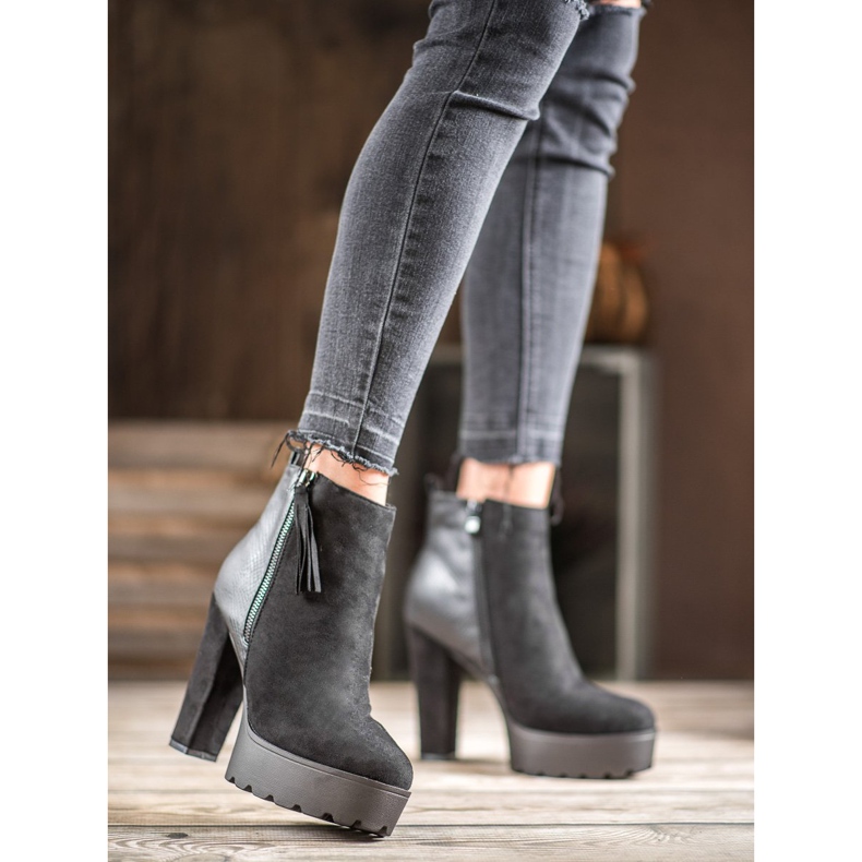 Weide Botas quentes na plataforma preto 1 Weide Botas quentes na plataforma preto 1