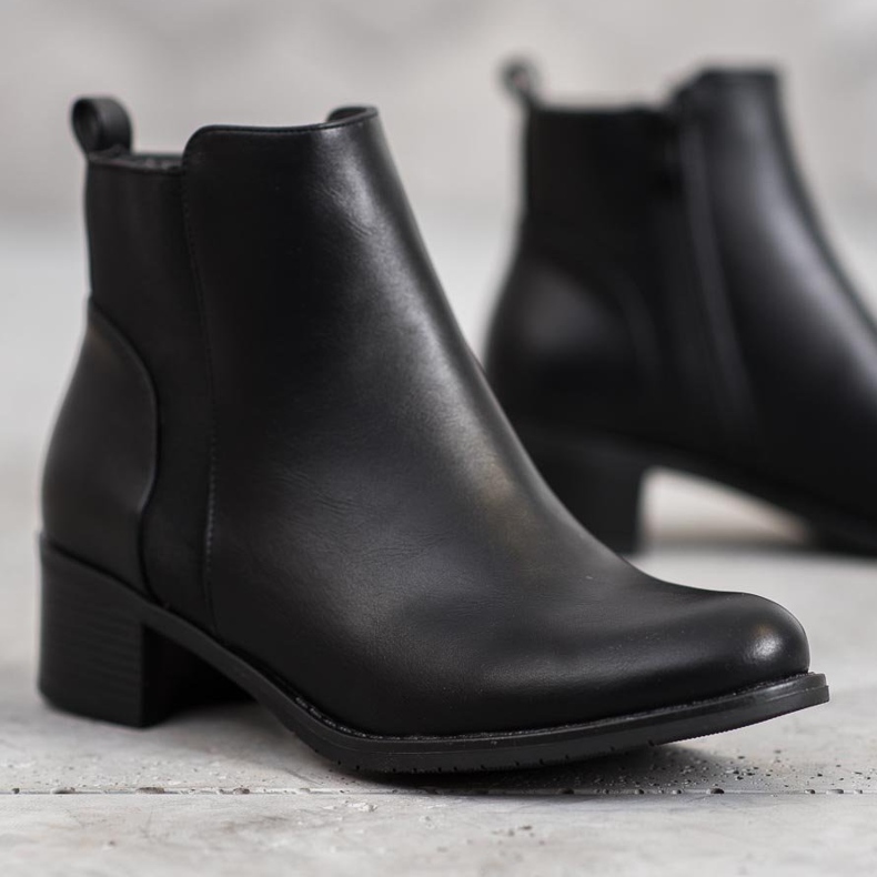 SHELOVET Botas Pretas Clássicas preto 1