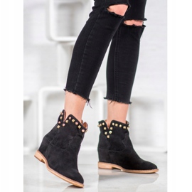 Bella Paris Botas de caubói com jatos preto 1 Bella Paris Botas de caubói com jatos preto 1