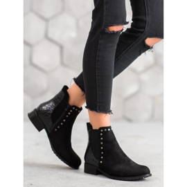 SHELOVET Botas pretas elegantes preto 2