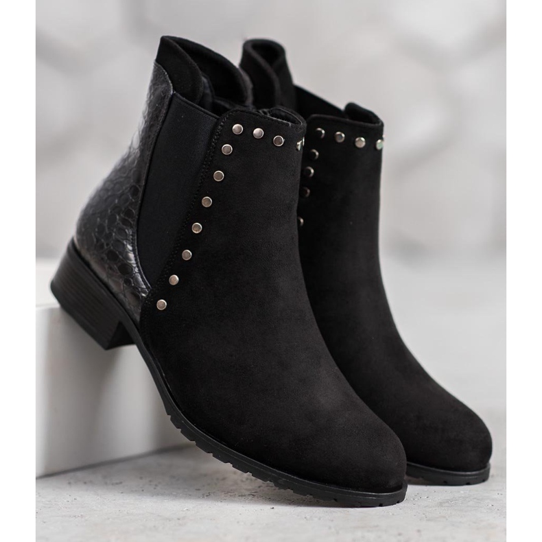 SHELOVET Botas pretas elegantes preto 1