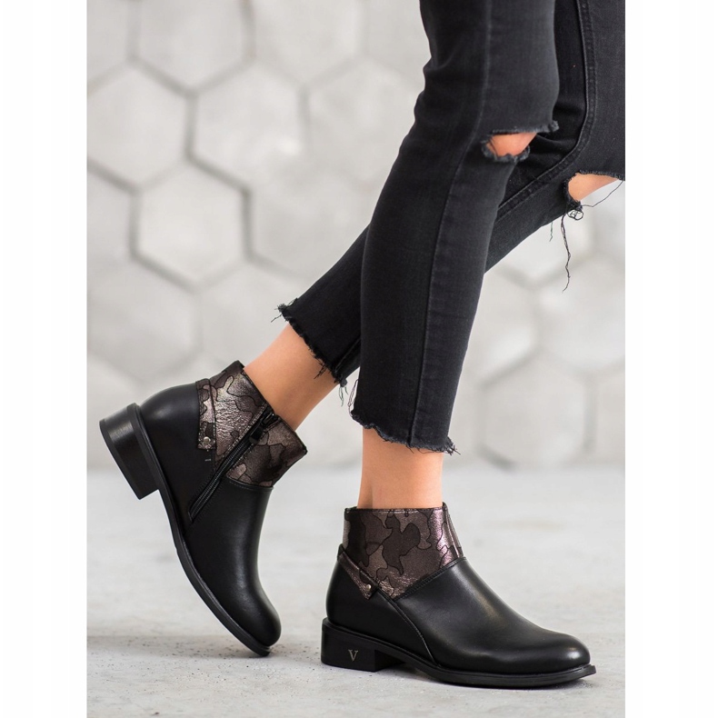 Botas VINCEZA preto multicolorido 1