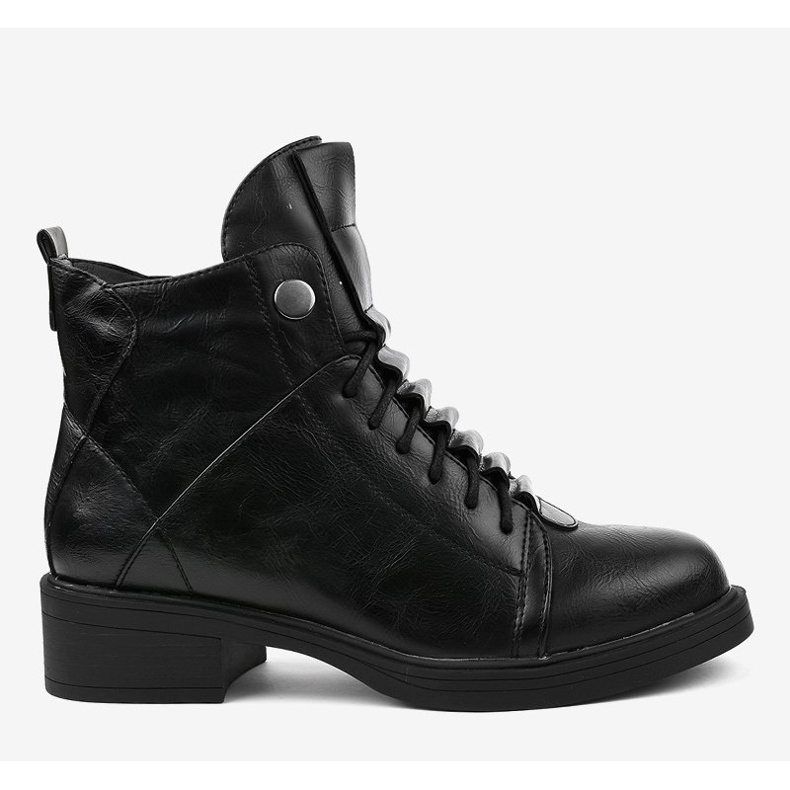 Botas pretas com isolamento achatado CR-3366 preto 2