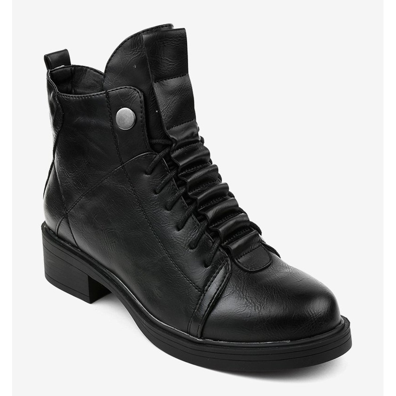Botas pretas com isolamento achatado CR-3366 preto 1