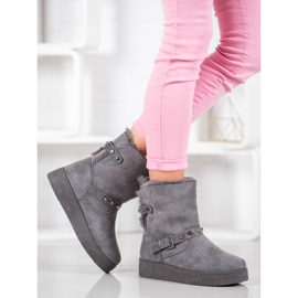 SHELOVET Mukluki com jatos cinza 2