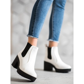 Weide Botas Chelsea da moda branco 2