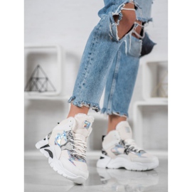 Bella Paris Tênis com efeito Holo branco multicolorido 1