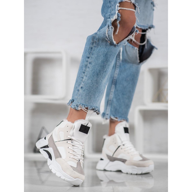 Bella Paris Tênis Com Pele branco multicolorido 1