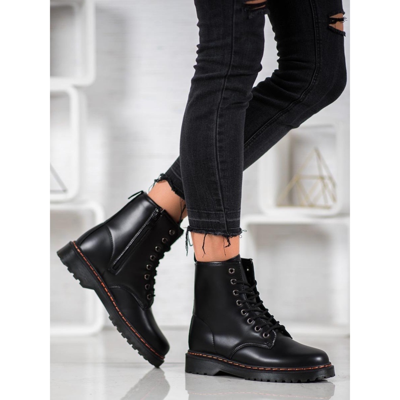 SHELOVET Trabalhadores negros com couro ecológico preto 1