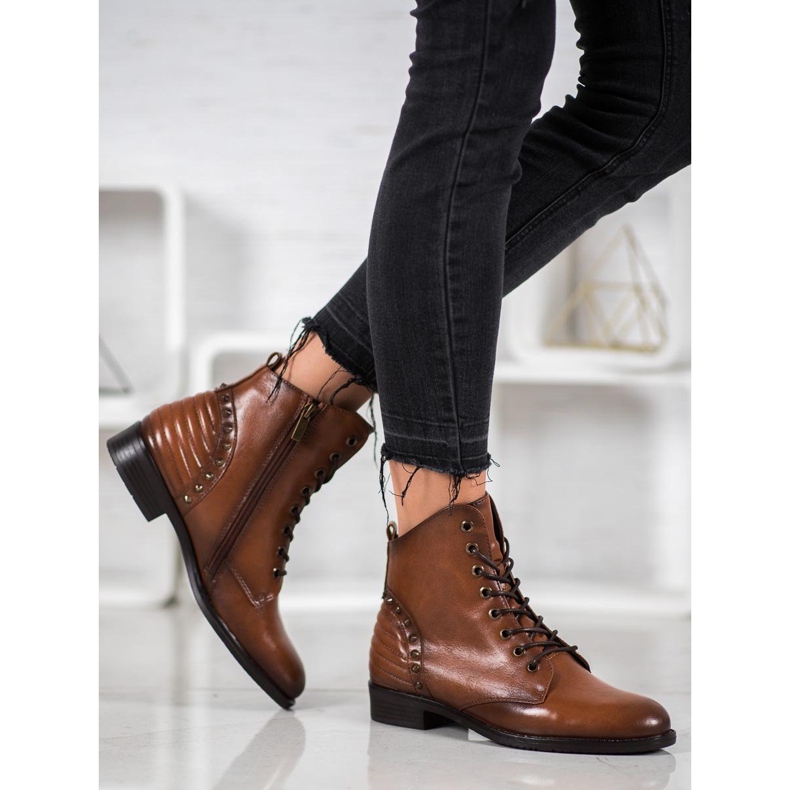 Botas elegantes VINCEZA marrom 1