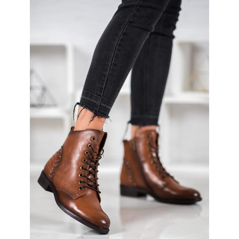 Botas elegantes VINCEZA marrom 2
