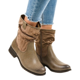 Botas com isolamento achatado marrom 3431 castanho 1 Botas com isolamento achatado marrom 3431 castanho 1