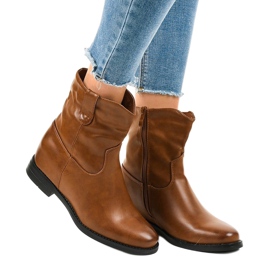Botas de cowboy marrons quentes G-7607 castanho 1 Botas de cowboy marrons quentes G-7607 castanho 1