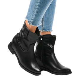 Botas de cowboy pretas com isolamento G-7607 preto 1