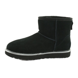 Ugg Classic Mini Ugg Rubber Logo W 1110087-BMT Shoes preto cinza 2