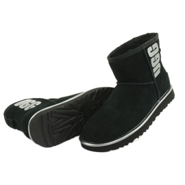 Ugg Classic Mini Ugg Rubber Logo W 1110087-BMT Shoes preto cinza 4