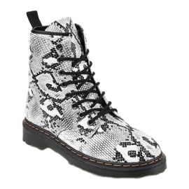Botas isoladas Snake DJH01-1 branco preto 1 Botas isoladas Snake DJH01-1 branco preto 1