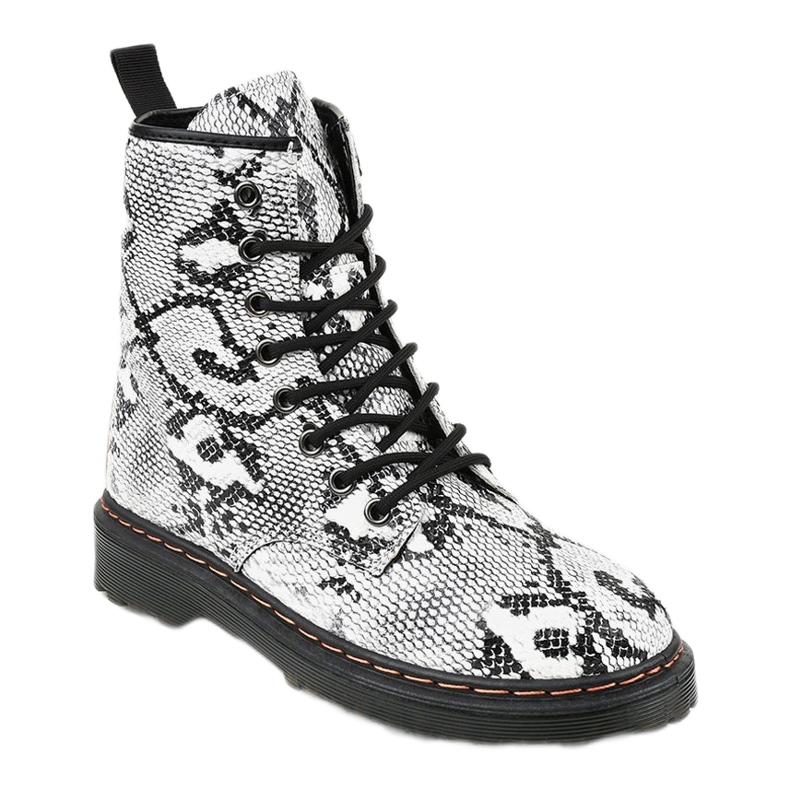 Botas isoladas Snake DJH01-1 branco preto 1 Botas isoladas Snake DJH01-1 branco preto 1