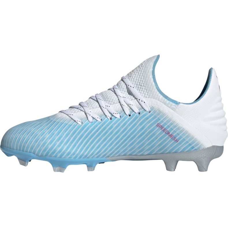 As chuteiras adidas X 19.1 Fg Jr F35684 multicolorido azul 1