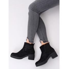 Botas pretas com salto largo K1822701 Negro preto 1 Botas pretas com salto largo K1822701 Negro preto 1