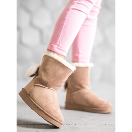 SHELOVET Mukluki de camurça quente castanho 2