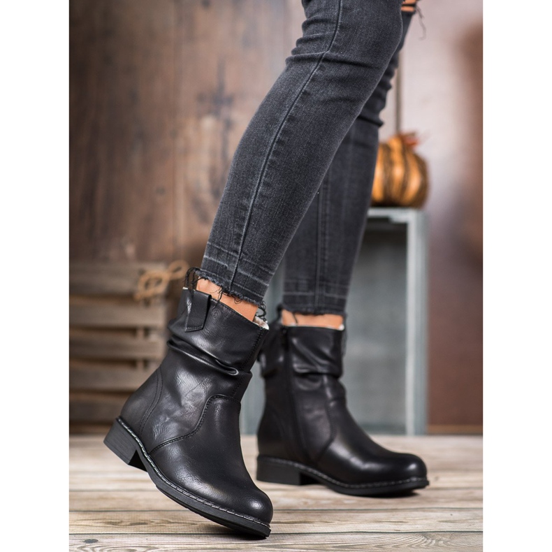 Super Me Botas de cowboy quentes preto 1