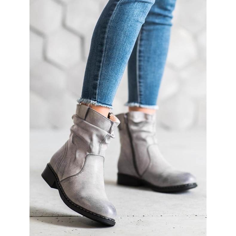 Super Me Botas de cowboy quentes cinza 1