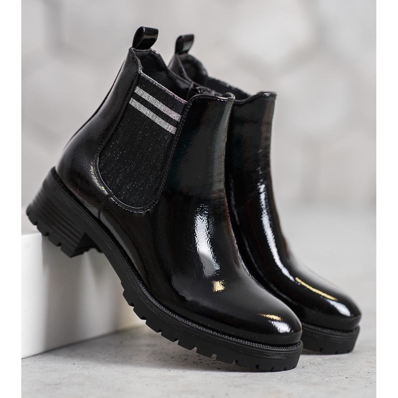 SHELOVET Botas esportivas na plataforma preto 2