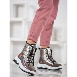 SHELOVET Botas de neve esportivas amarelo 1