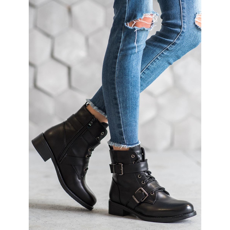 SHELOVET Trabalhadores Quentes com Fechos preto 2