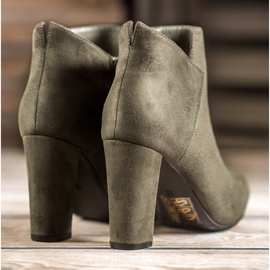 Botas de camurça sexy VINCEZA verde 1
