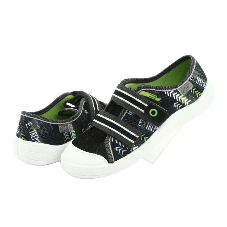 Calçados infantis Befado 672Y069 preto cinza verde 4