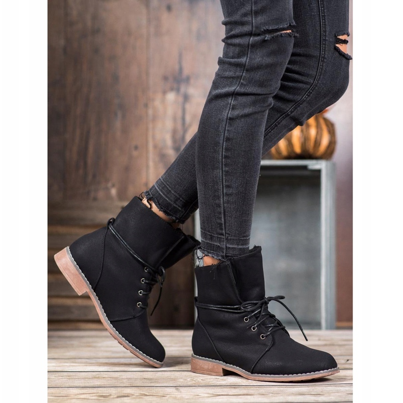 Queentina Trappers elegantes preto 1