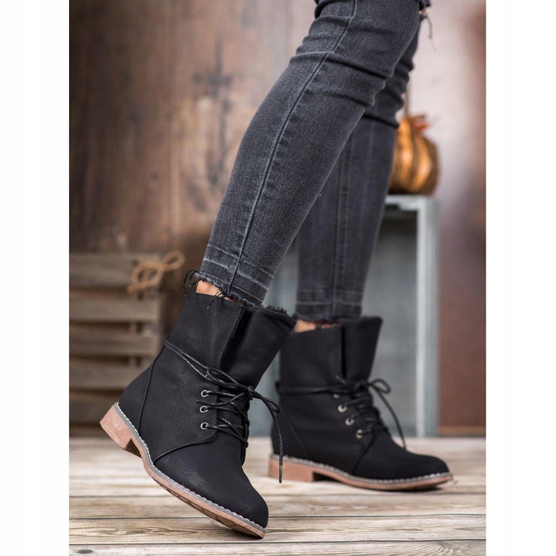 Queentina Trappers elegantes preto 2