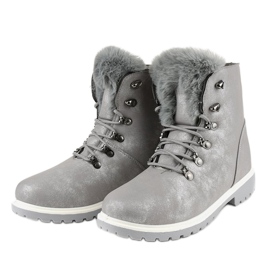 Botas atadas quentes cinza TL02-1 2