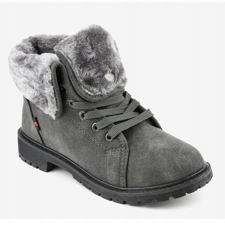 Botas com isolamento feminino cinza TL54-3 1