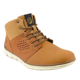 Marrom, botas masculinas isoladas X926-14 1