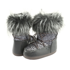 Botas de neve confortáveis cinza 4