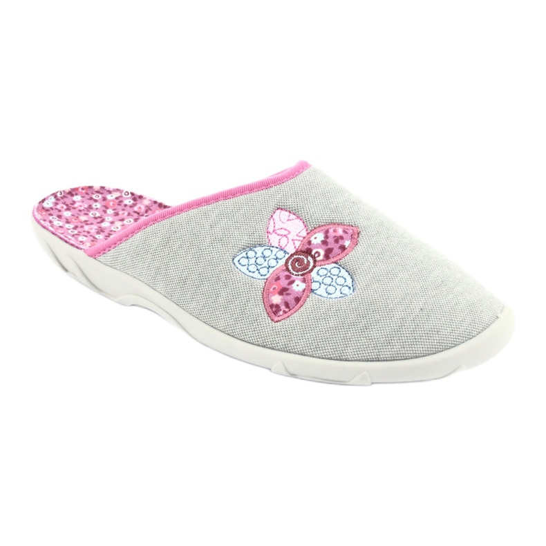 Sapatos femininos coloridos Befado 235D155 roxo cinza 1