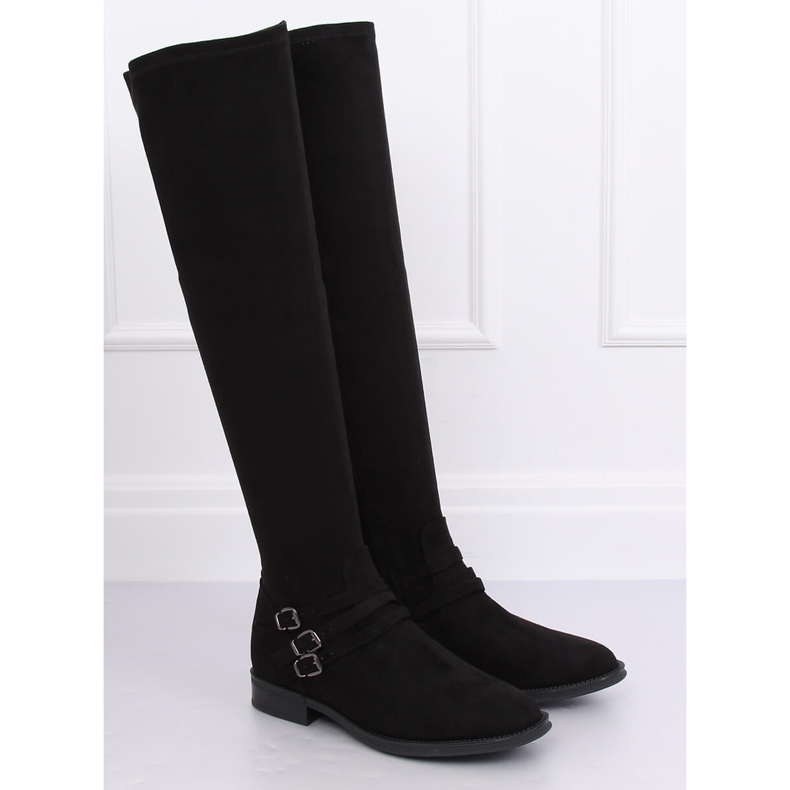 Botas de camurça preta K1807811 Negro preto 2