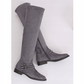 Botas de montaria de camurça cinza K1807811 Gris 1
