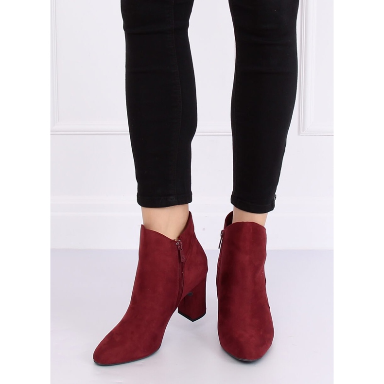 Botas de salto alto cor de vinho K1809810 Burdeos vermelho 2